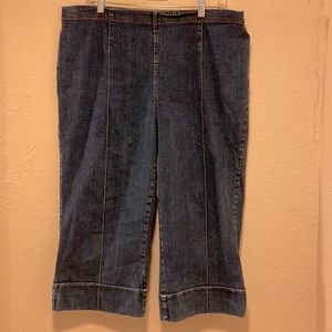 Soft Surroundings Pull On Capri Jeans 1X